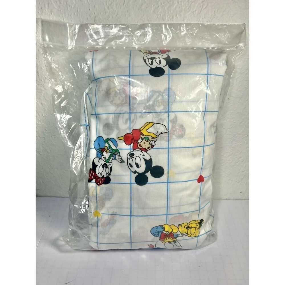 Vintage 90s Disney Babies Priscilla Curtains 94x63 NIP Mickey Minnie